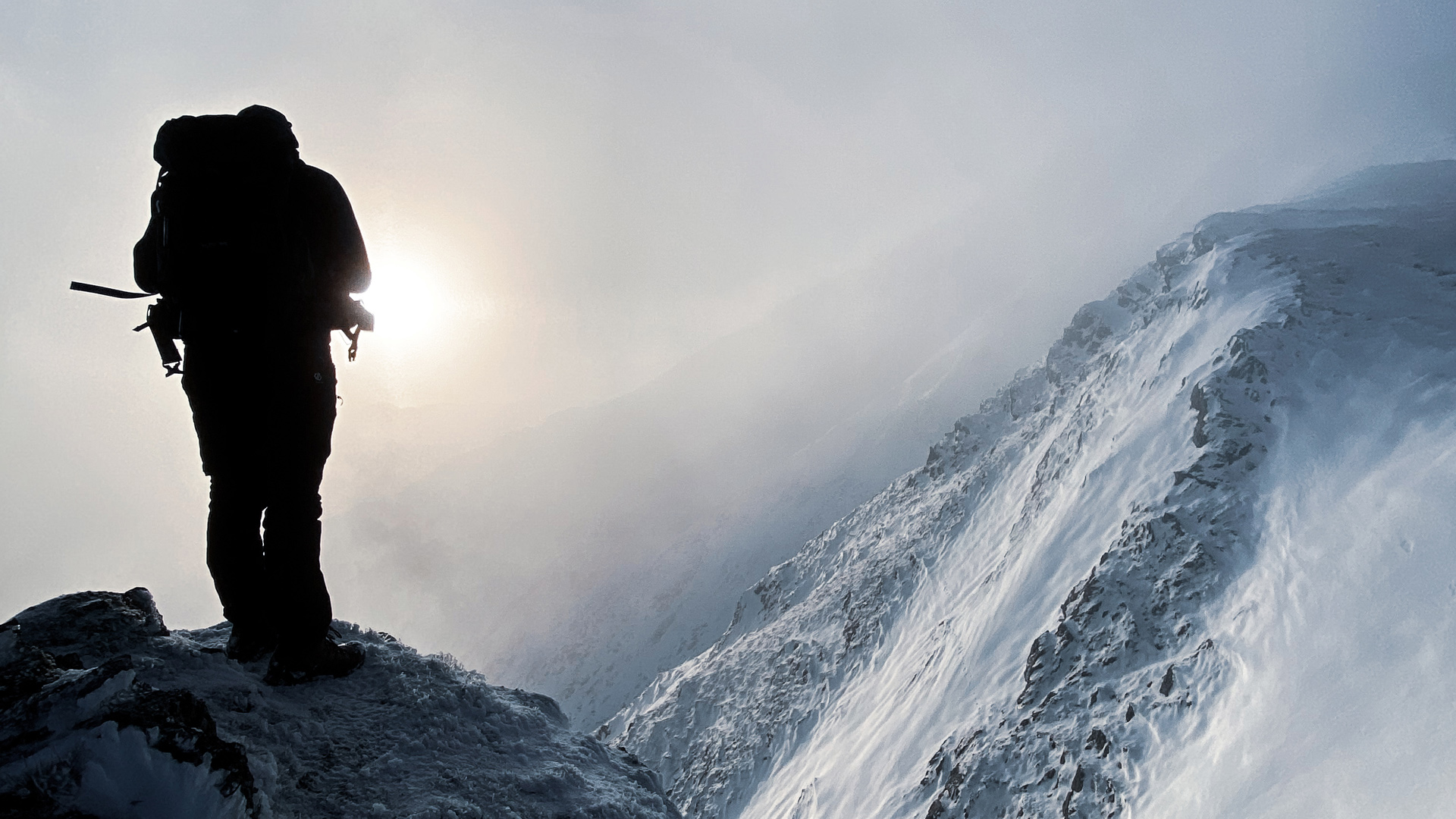 Climbing-Blencathra-Lake-District-Winter