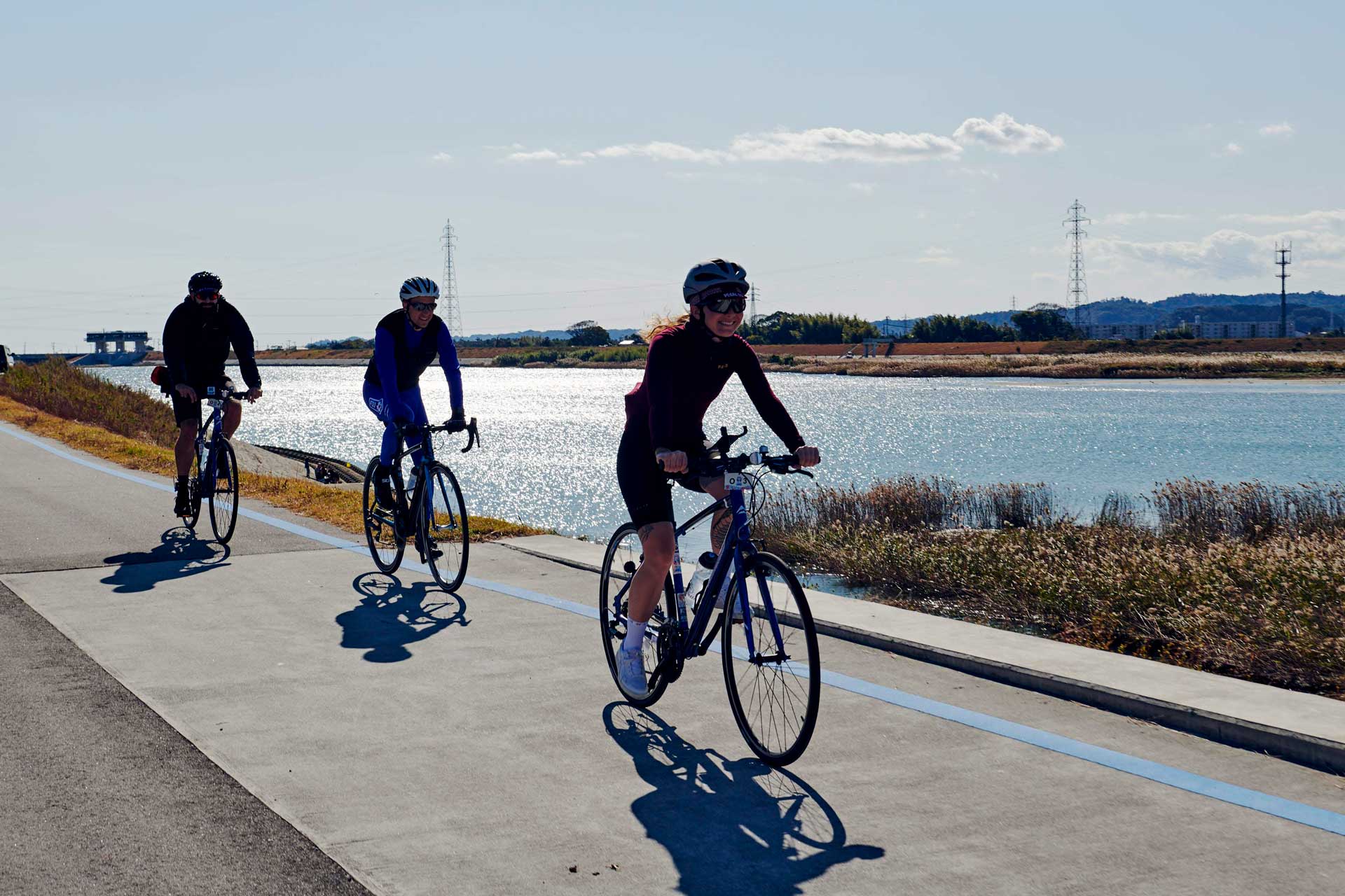 Cycling on the Fukushima sea front