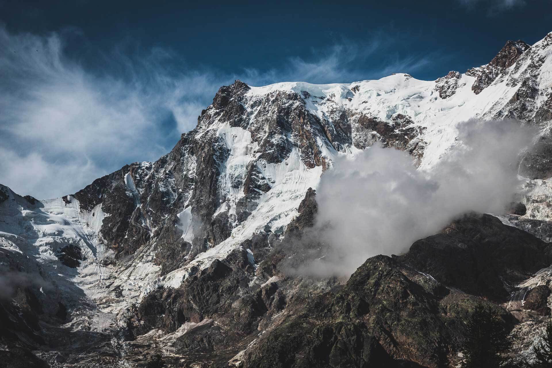 Monte Rosa, the highest mountain in Switzerland