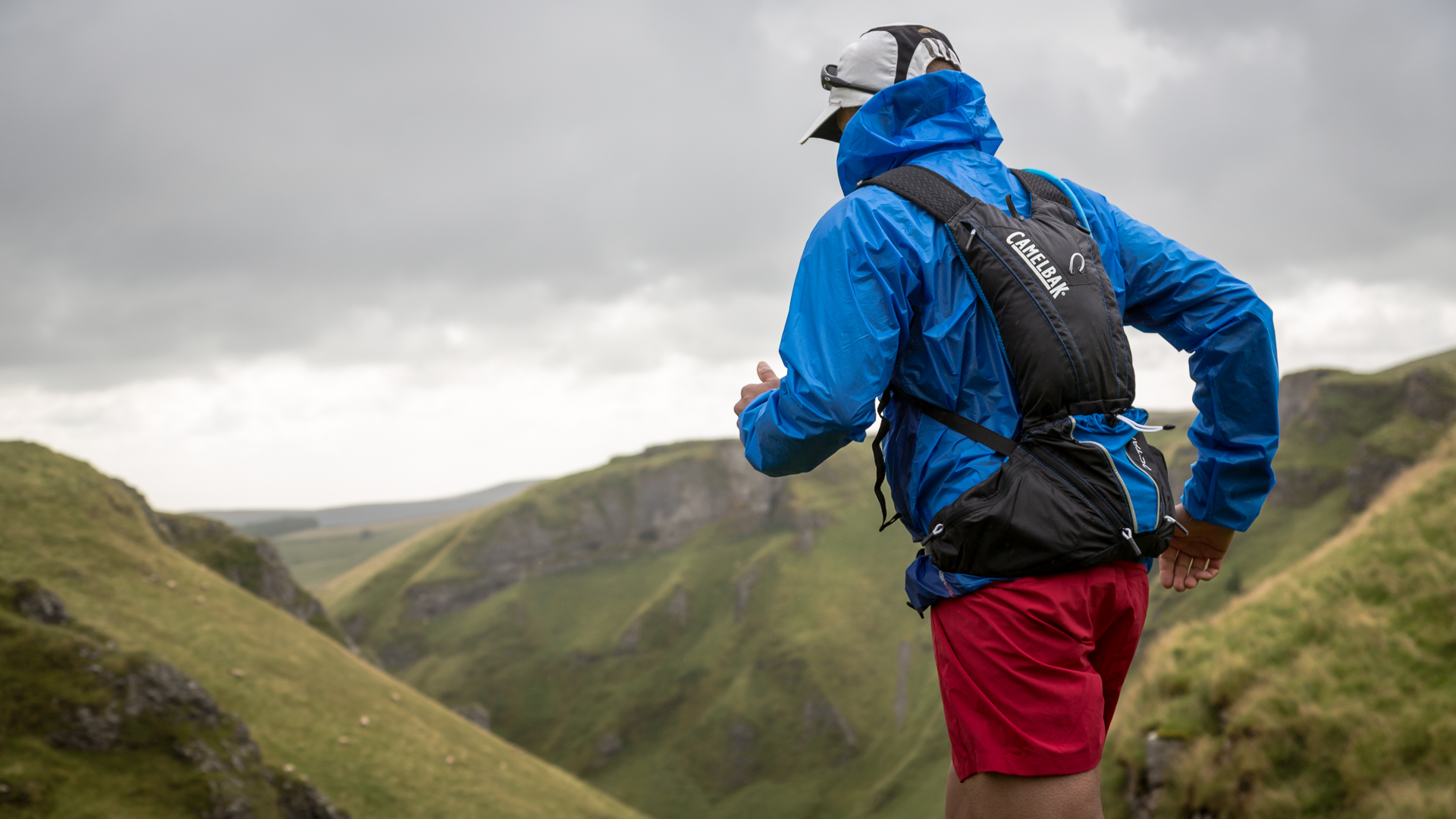 Camelbak Octane LX pack running in the Peak District