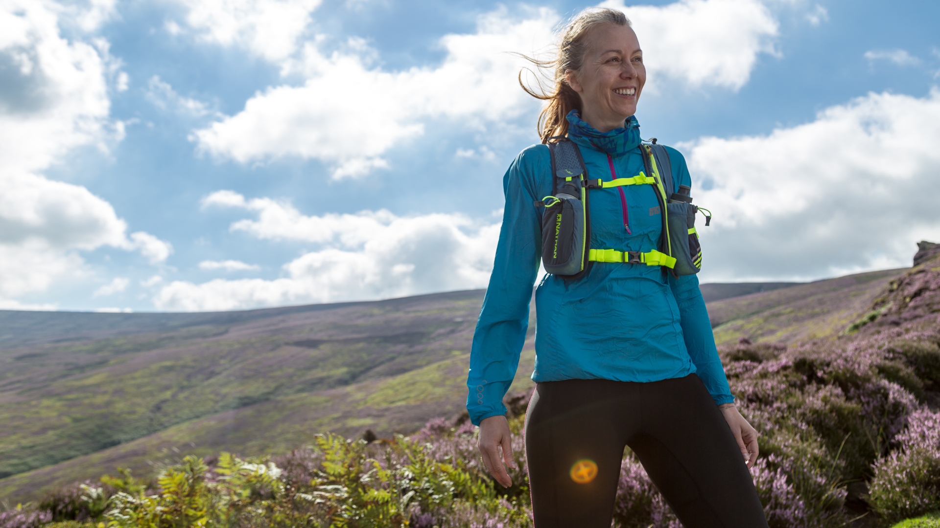 Nathan Fireball 7L Race Vest in the Peak District