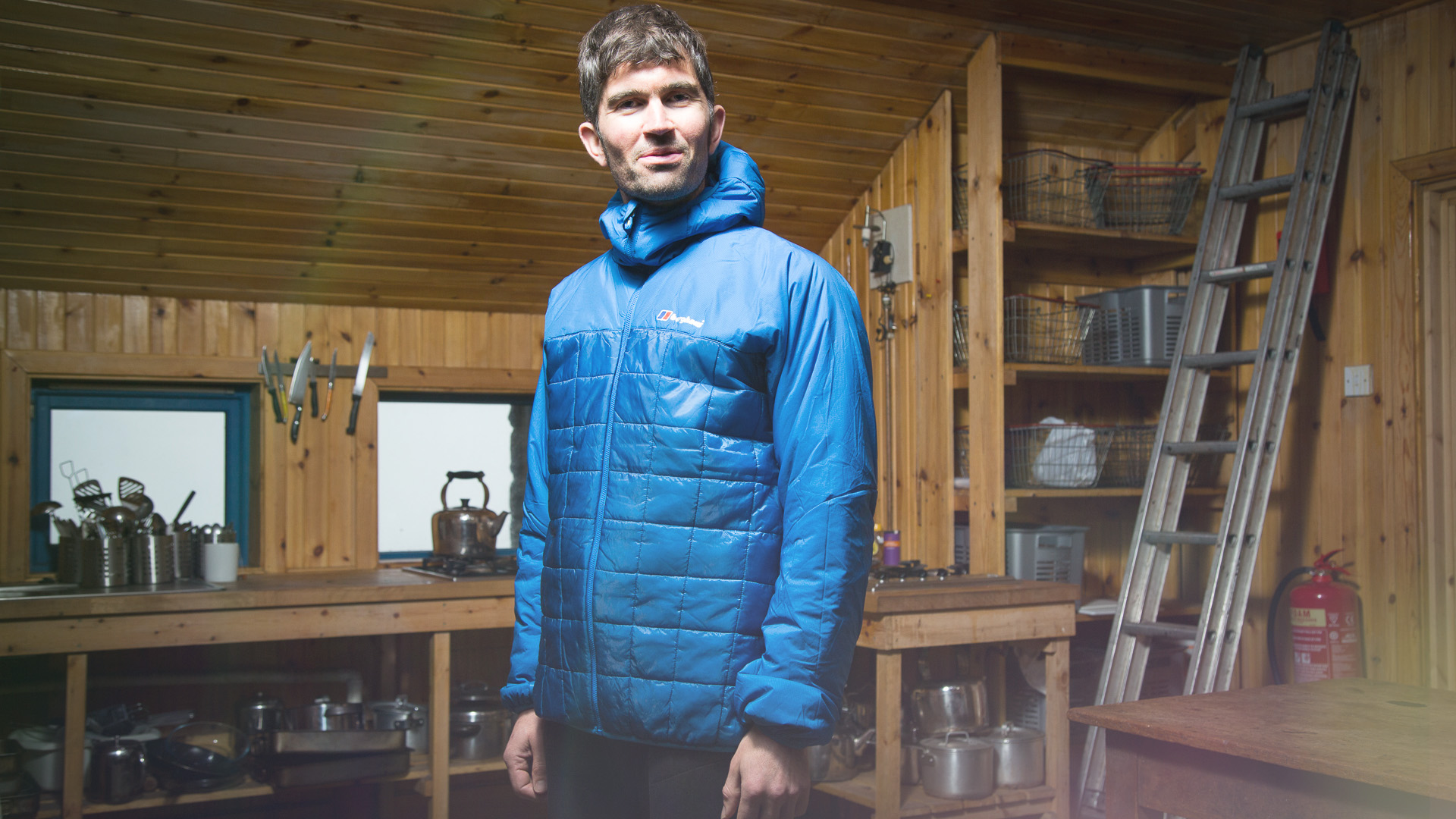 Berghaus Reversa Jacket in the CIC Hut, Ben Nevis air-permeable side outwards