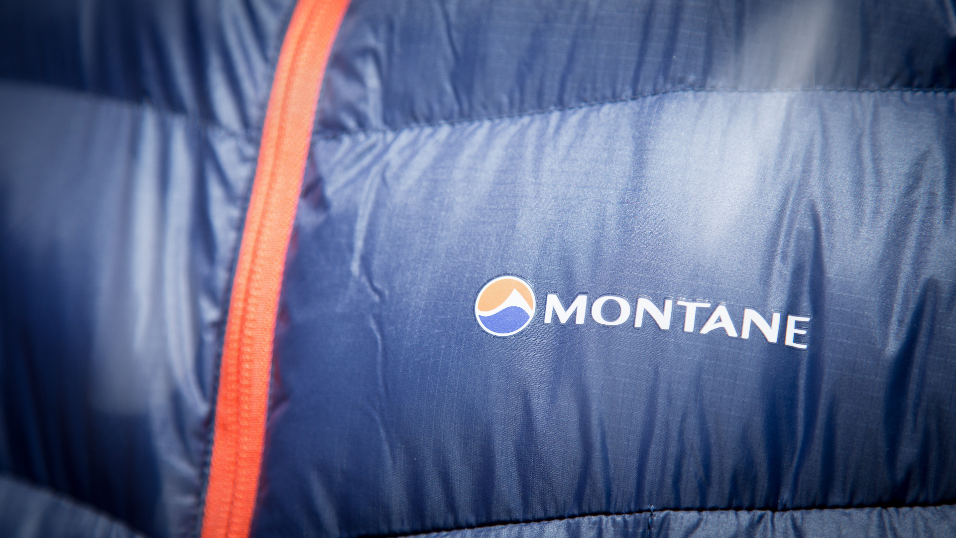 Montane Blue Ice Jacket brand logo on chest