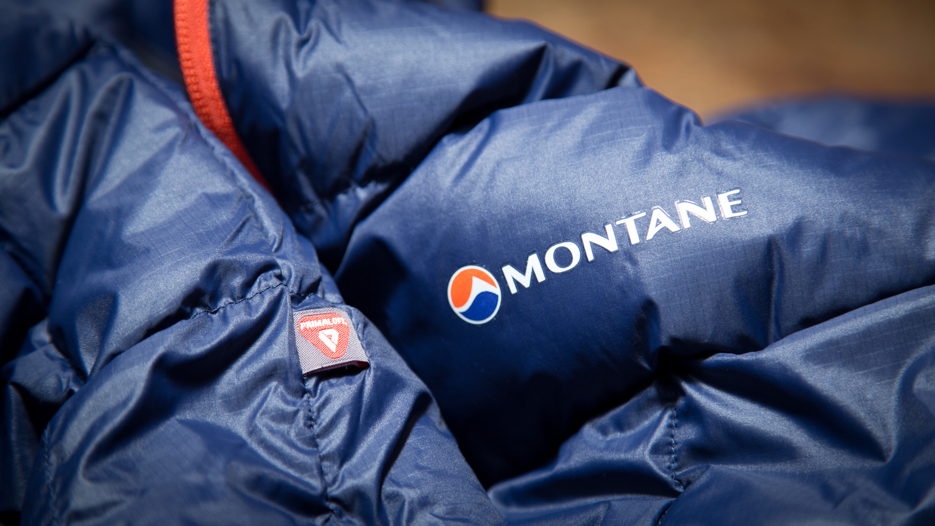 Montane Blue Ice Jacket Montane and Primaloft logos