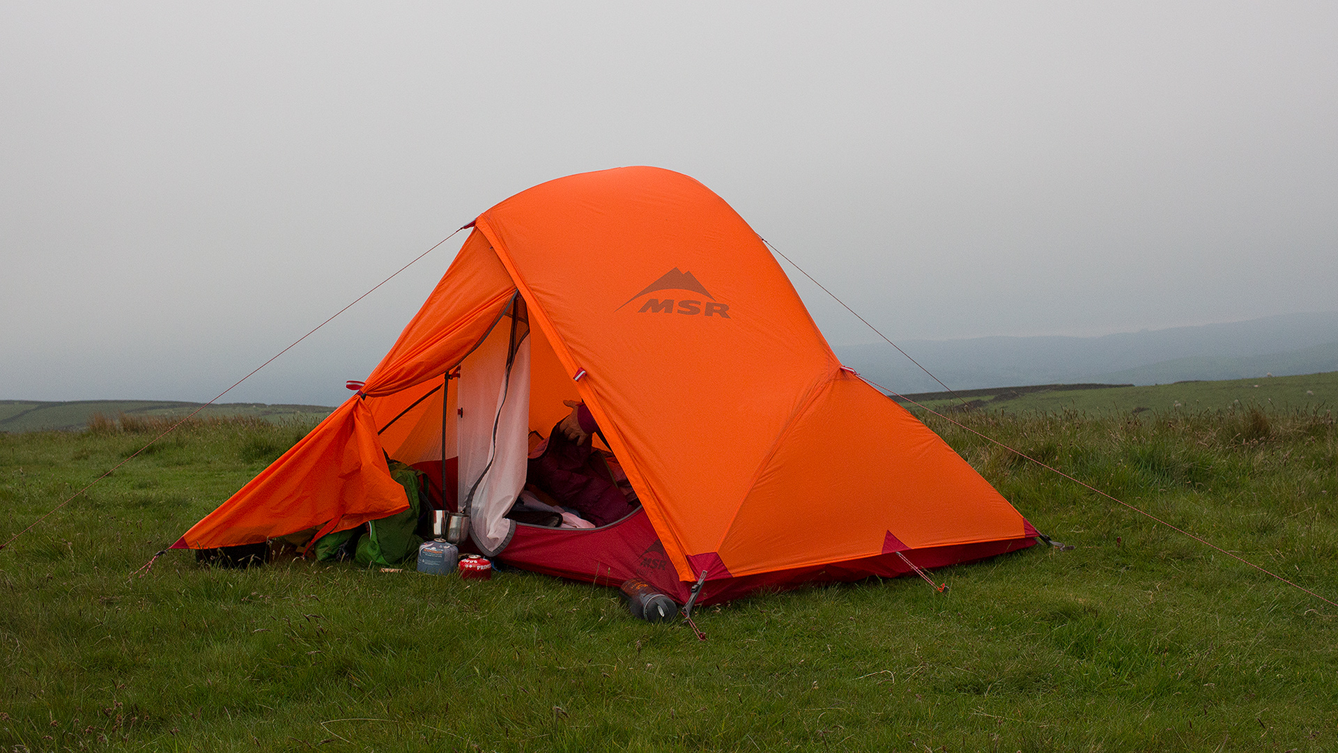 MSR Access 2 tent in the Peak District
