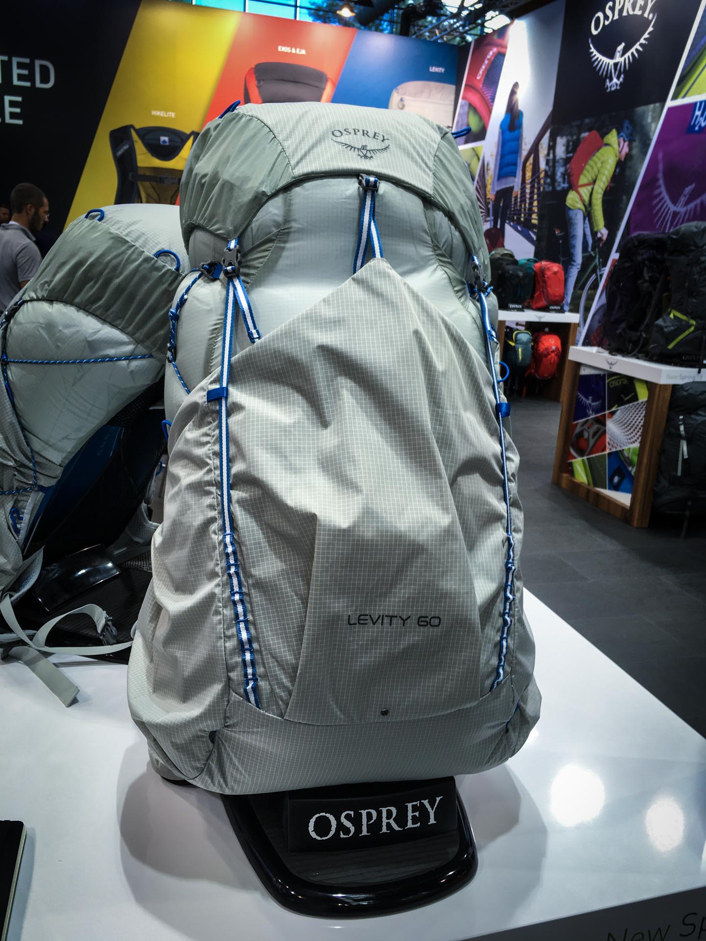 The Osprey Levity 60 won the Best Pack award at the Outdoor show