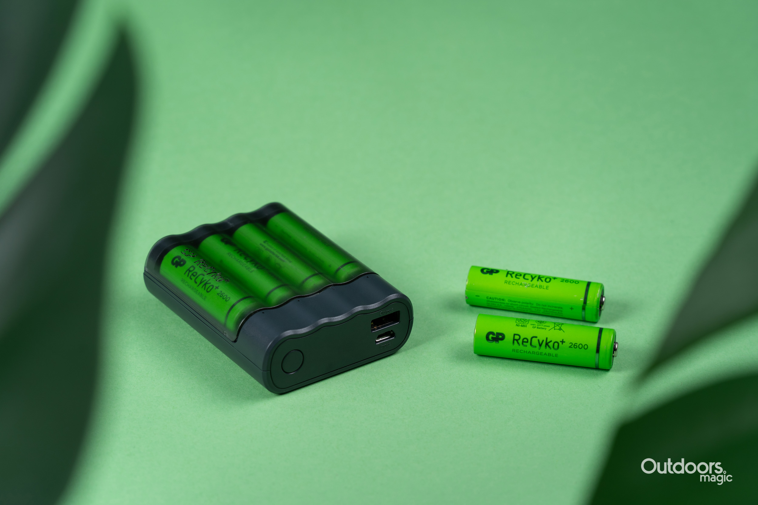 A portable power pack by GP that runs off their removable and rechargeable RecyKo+ batteries. Photo: Chris Johnson