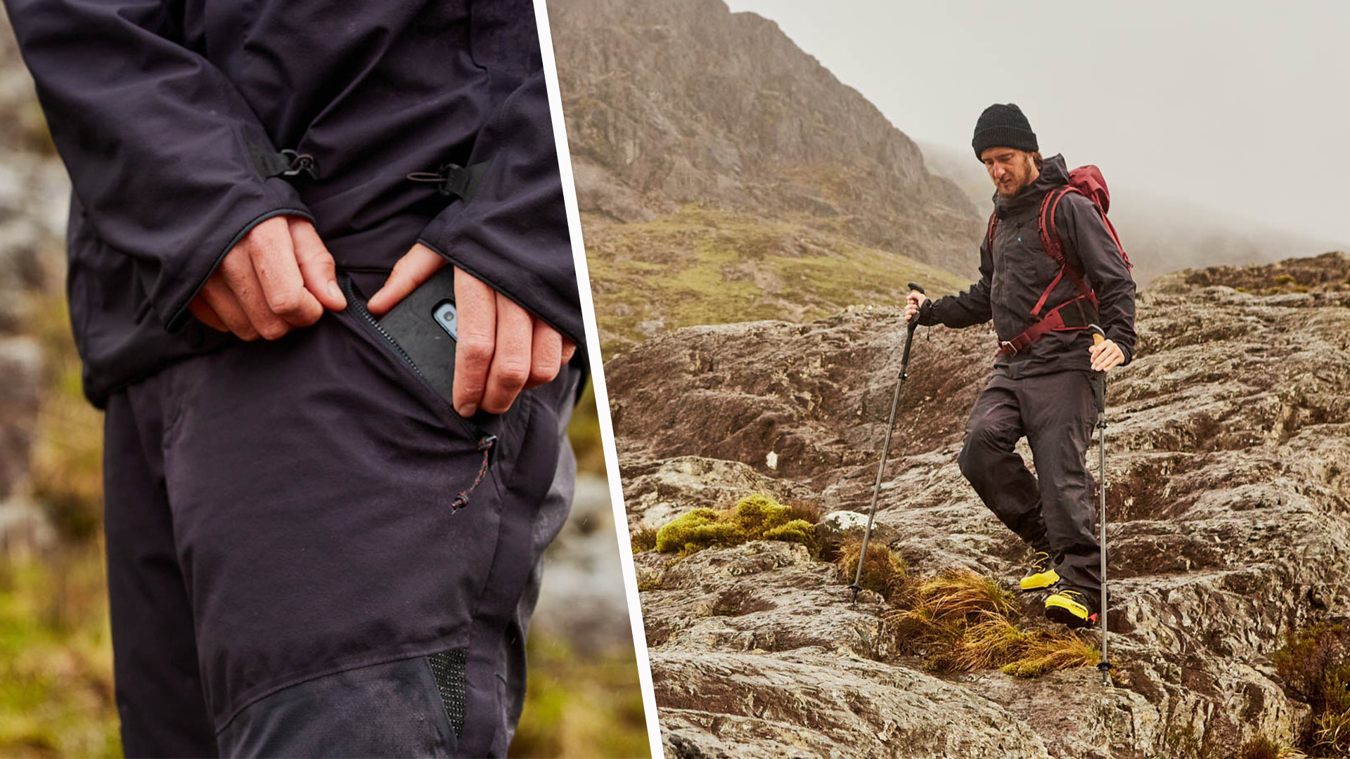 Womens Durable Mountain Trekking Trousers Bottoms Pants - Mt500 Forclaz