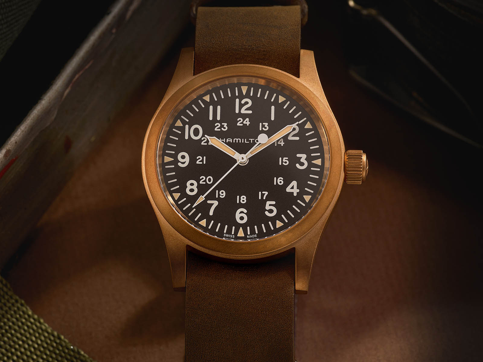 Hamilton Khaki Field Bronze Watch 