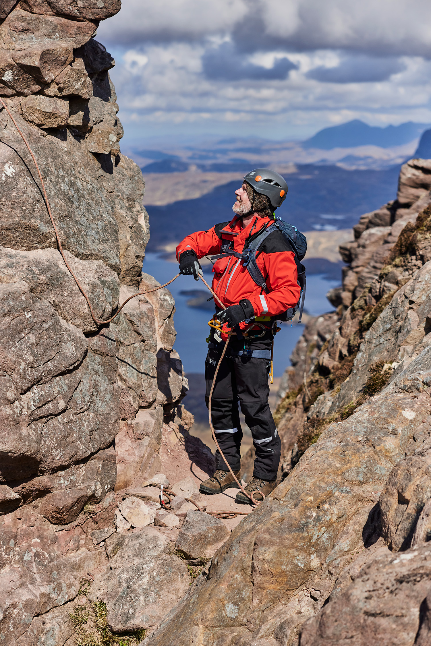 helly hansen stac pollaidh press mountain rescue climb