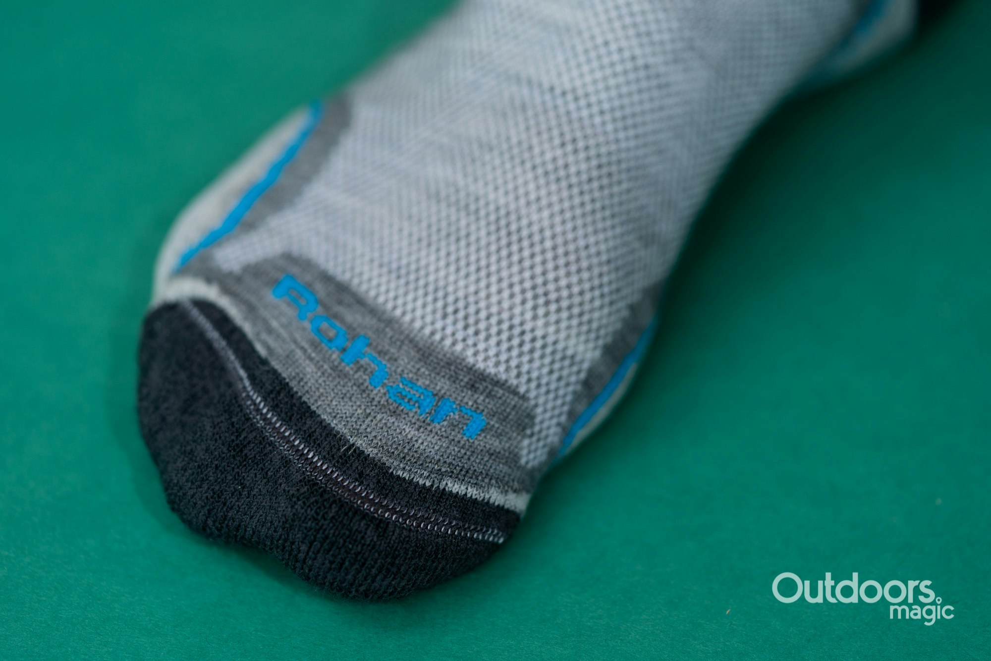 best running socks: an example of a sock with a offset seam