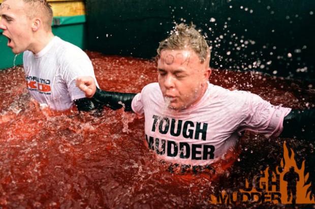 Arctic Enema obstacle at the Tough Mudder London North 4th May 2013