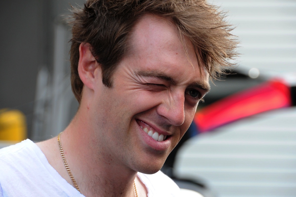 Alex Dowsett, wink, IG London Nocturne 2013, Pic: ©Roz Jones