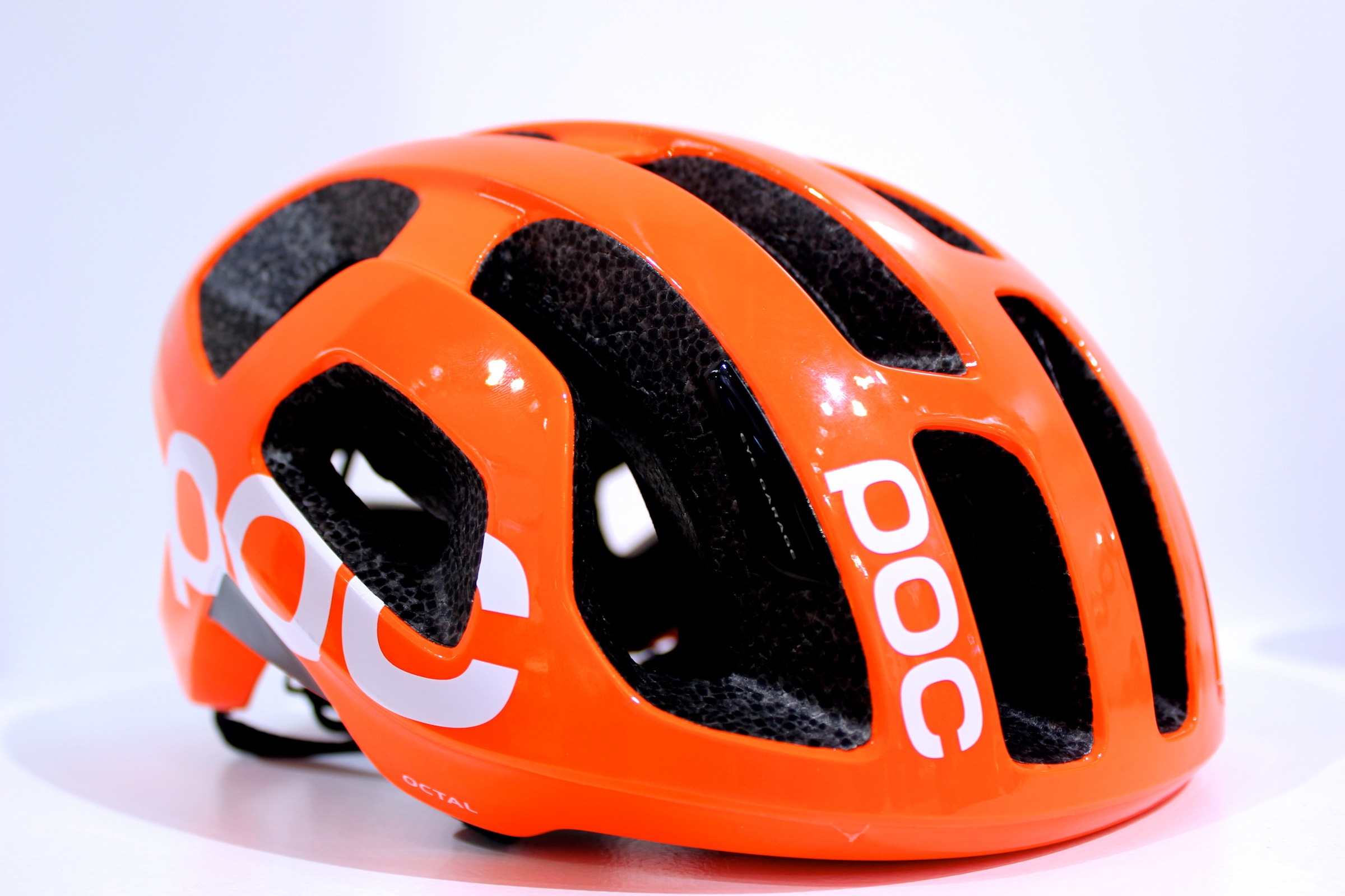 POC Octal helmet, front side profile, Eurobike 2013, pic: Timothy John, ©Factory Media