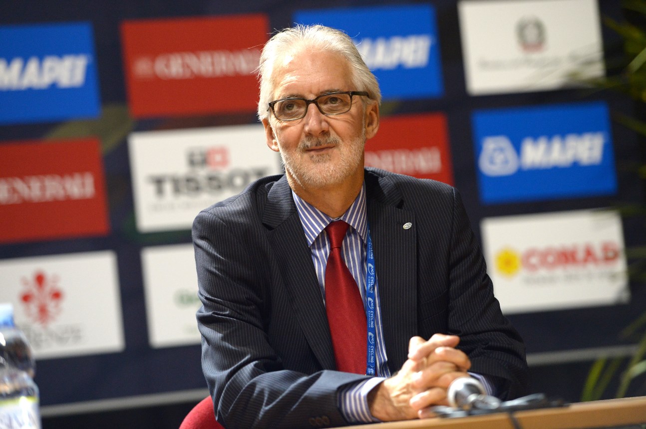 Brian Cookson, UCI President, World Championships, Florence, pic: (c) Stefano Sirotti