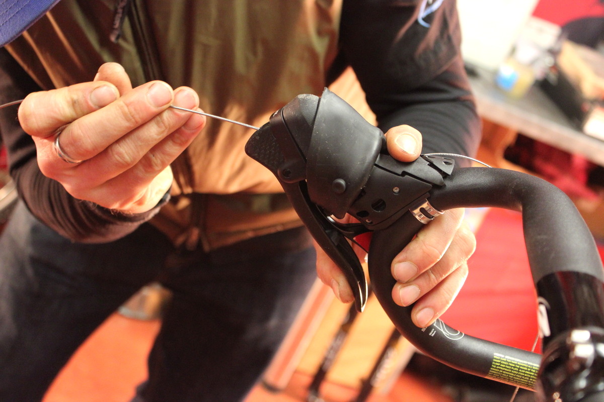 RoadCyclingUK winter bike build 2013, Kinesis GF_Ti V2, SRAM Rival shifter