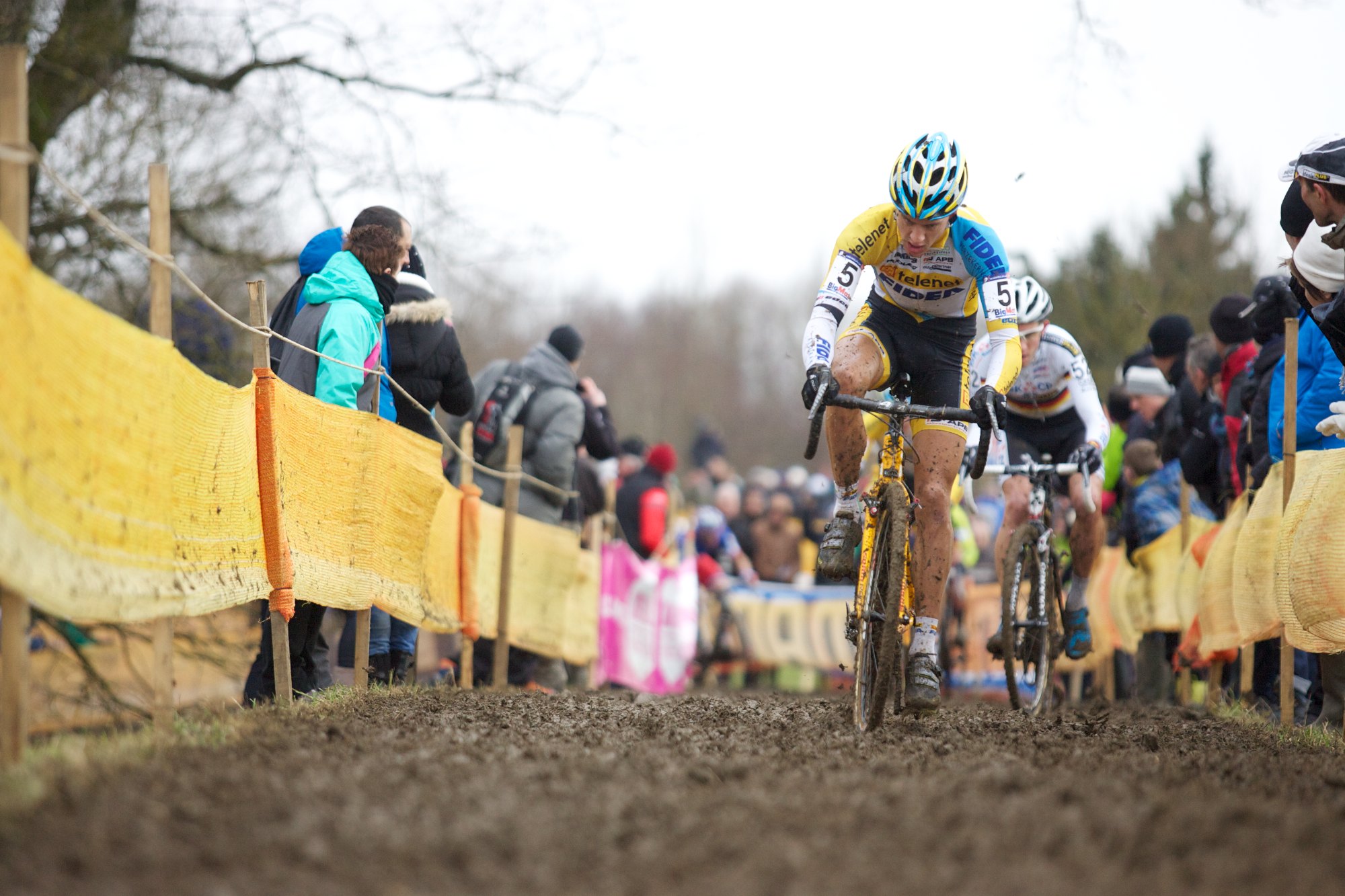 Tom Meeusen, Philipp Walsleben, Nommay, attack, cyclo-cross, pic: Balint Hamvas