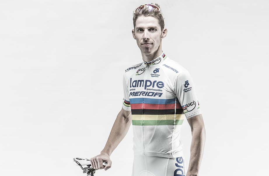 Rui Costa, world champion, Lampre-Merida, 2014, rainbow stripes