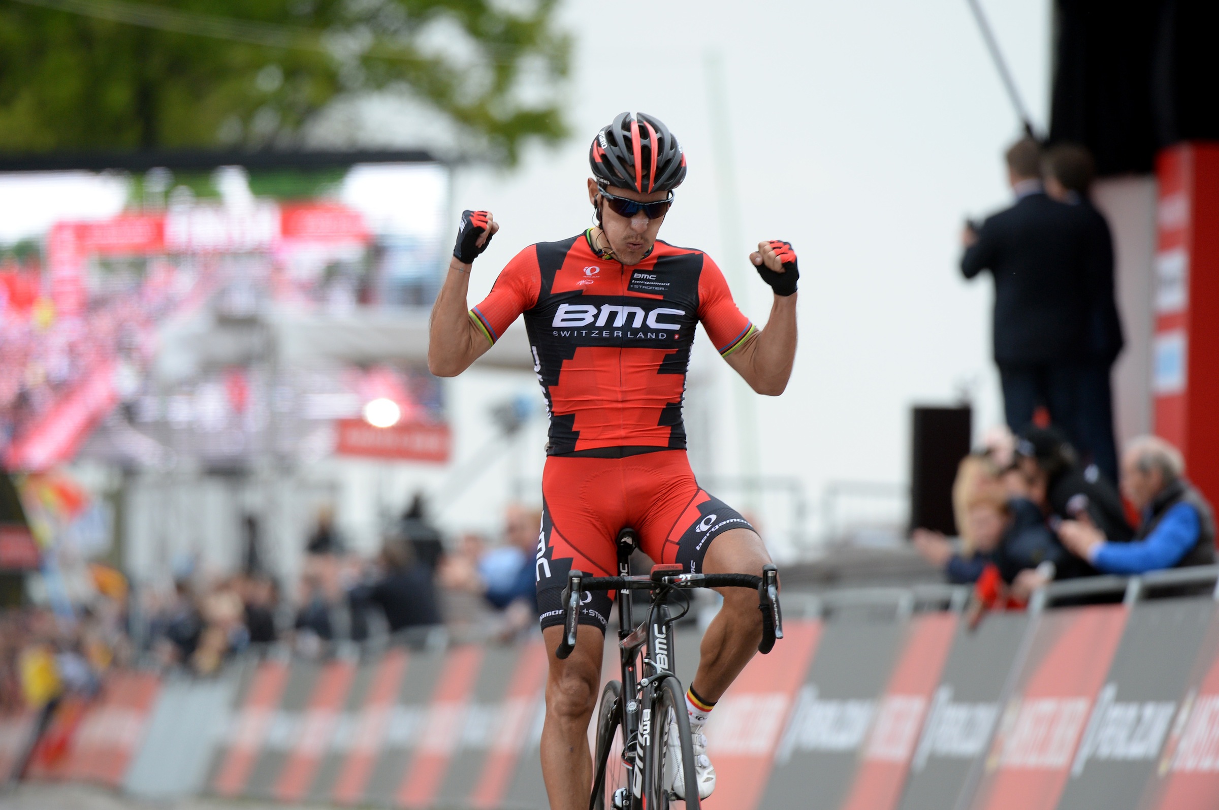 Philippe Gilbert, Amstel Gold Race 2014, salute, pic: ©Sirotti