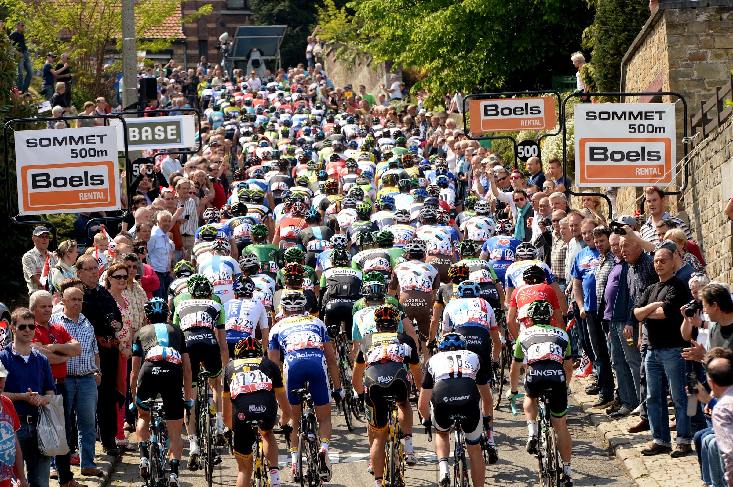 Mur de Huy, La Fleche Wallonne 2014, pic: ©Sirotti