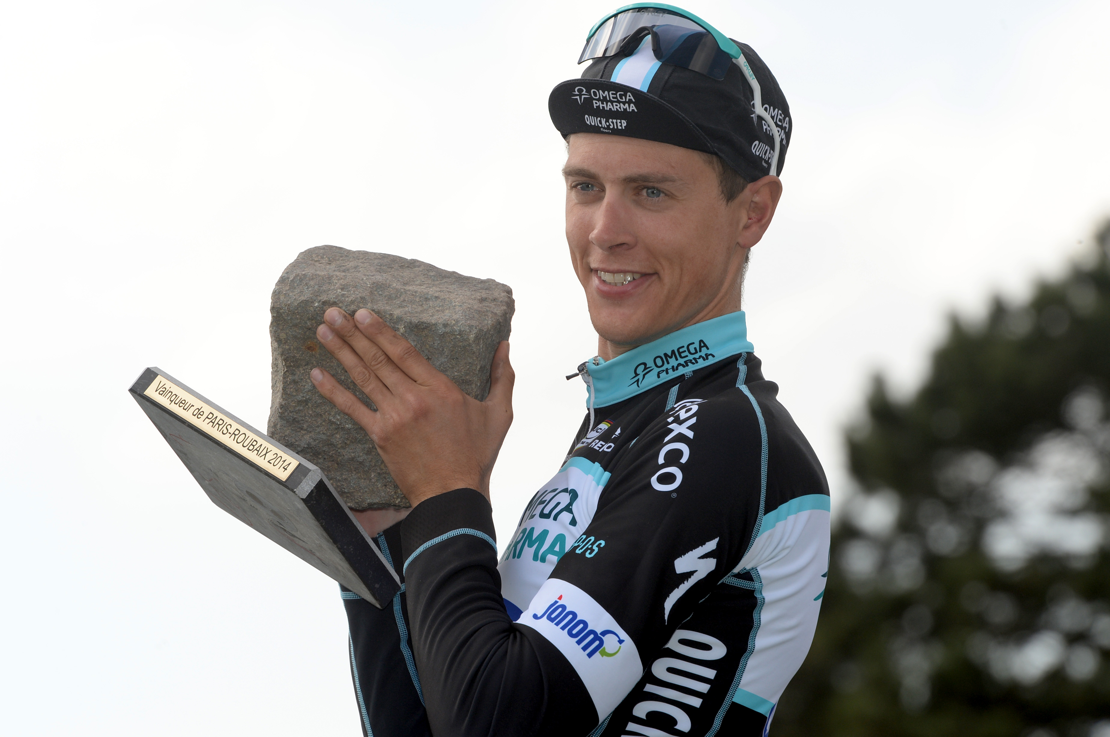 Niki Terpstra, Etixx-QuickStep, Paris-Roubaix, 2014, cobblestone, pave, podium