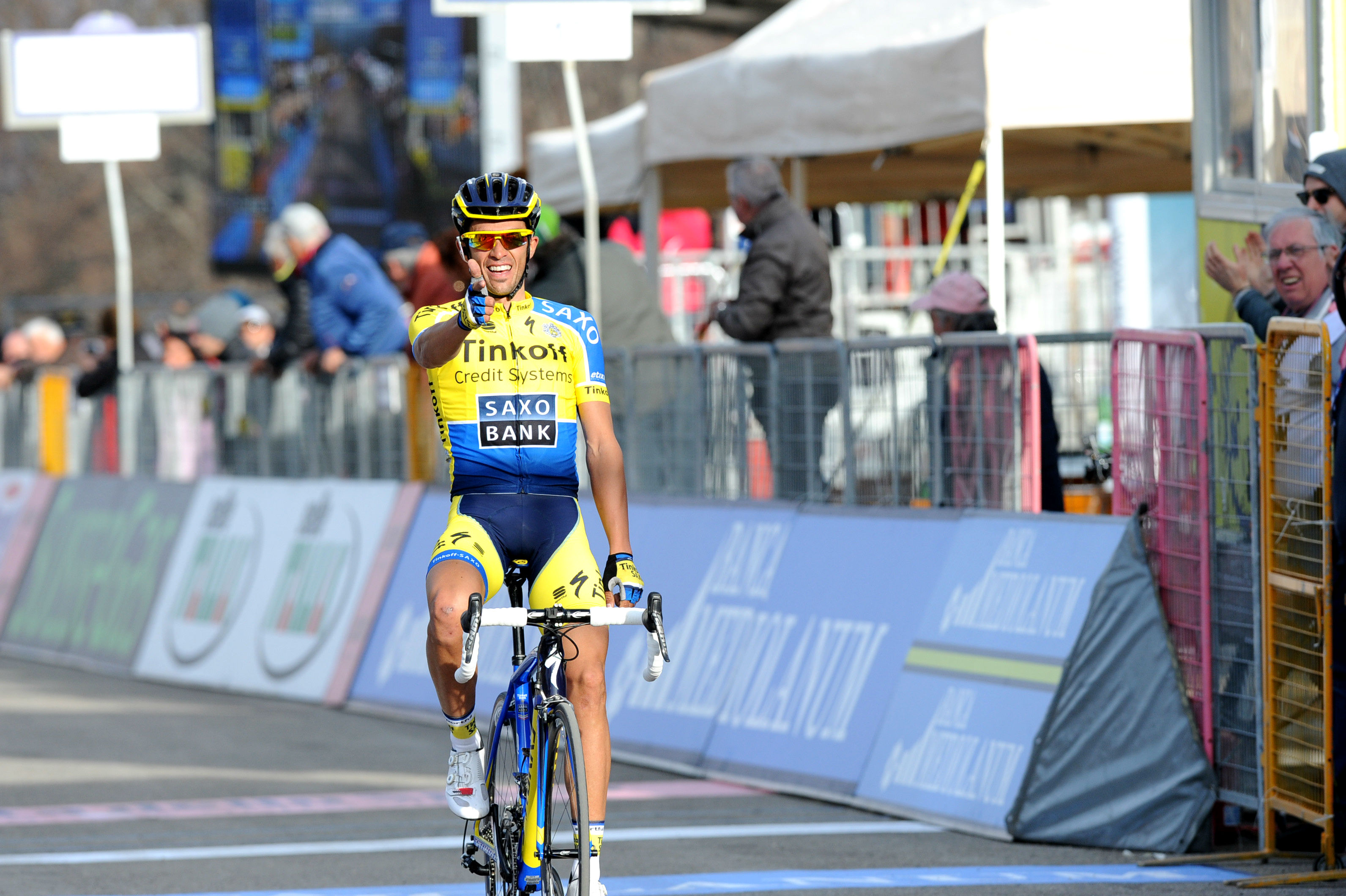 Alberto Contador, Tinkoff-Saxo, El Pistolero, pistol (Pic: Sirotti)