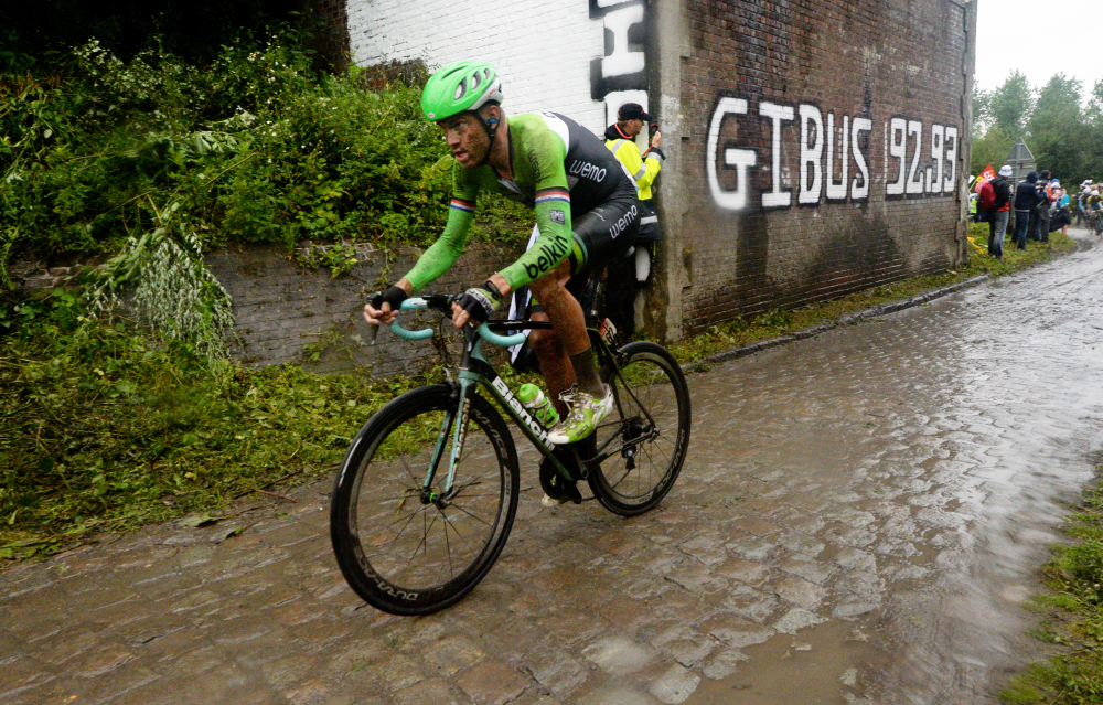 Lars Boom, Belkin, Tour de France, 2014, stage five, pic: Bruno Bade/ASO