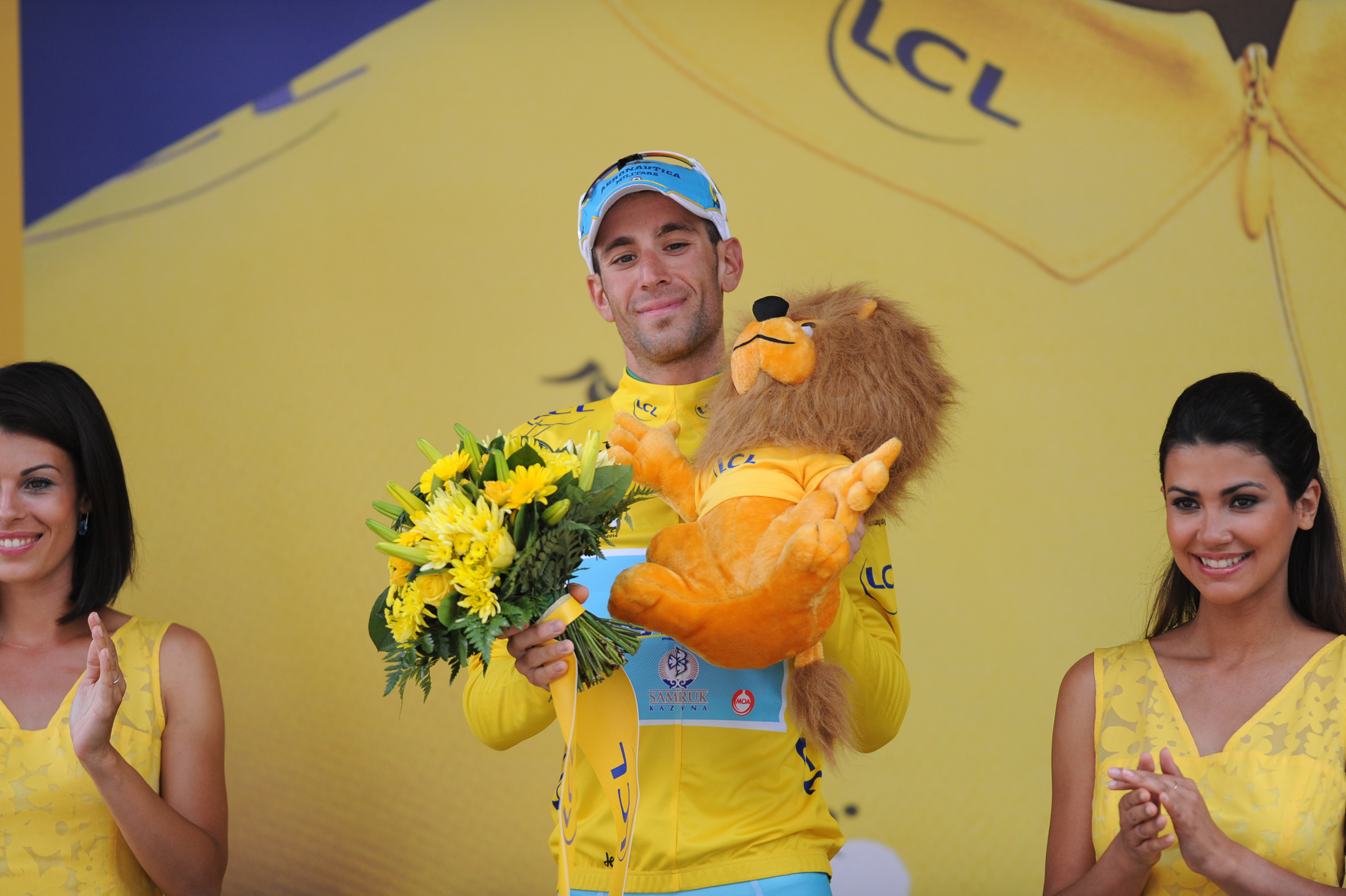 Vincenzo Nibali, Astana, yellow jersey, Tour de France, 2014, stage 17, pic: Sirotti