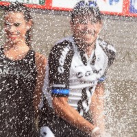 John Degenkolb, Giant-Shimano, champagne, Vuelta a Espana, 2014, stage 17, pic: Sirotti