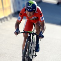 Nairo Quintana, Movistar, red jersey, individual time trial, stage ten, pic: Sirotti