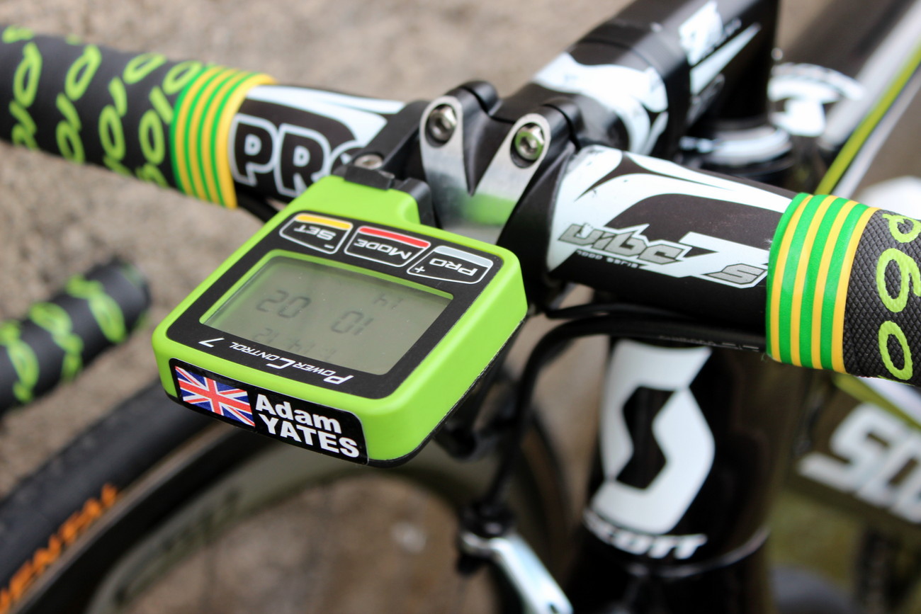 Pro bike: Adam Yates' Scott Foil - SRM Power Control 7 computer (Pic: George Scott/Factory Media)