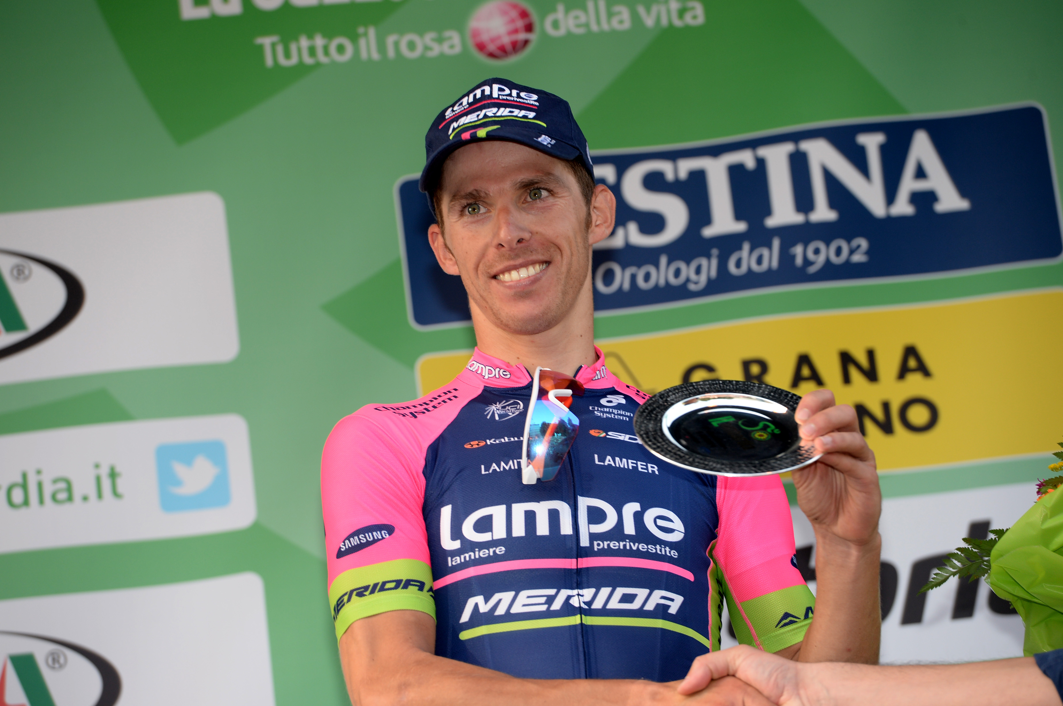 Rui Costa, Lampre-Merida, Giro di Lombardia, 2014, podium, pic: Sirotti