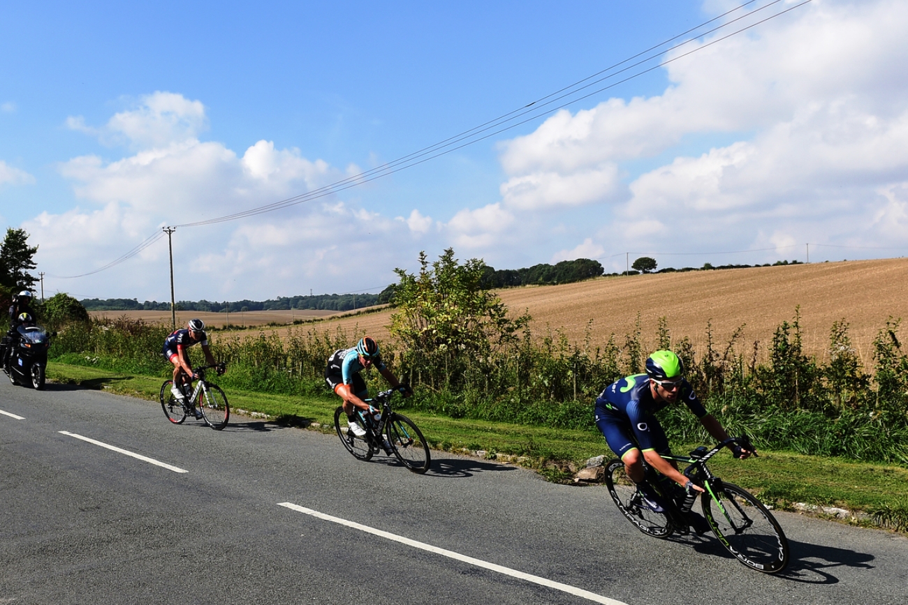 Tour of Britain, stage six, Alex Dowsett, Tom Stewart, 2014, pic: Alex Whitehead/SWpix.com