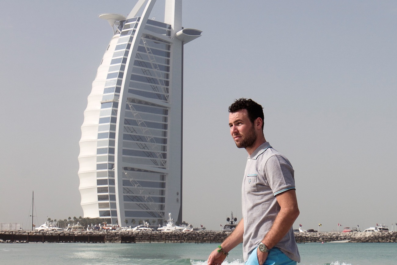 Dubai Tour, Mark Cavendish, Burj Khalifa, pic: Dubai Tour/RCS Sport