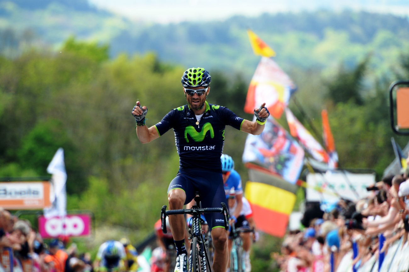 Alejandro Valverde, Movistar, 2014, La Fleche Wallonne, pic: Sirotti