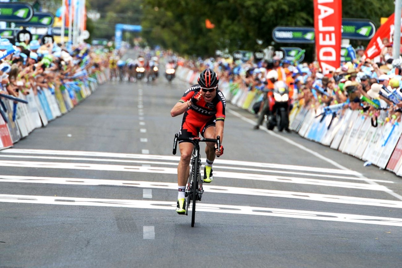 Cadel Evans, BMC Racing, Tour Down Under, 2014, pic: Sirotti