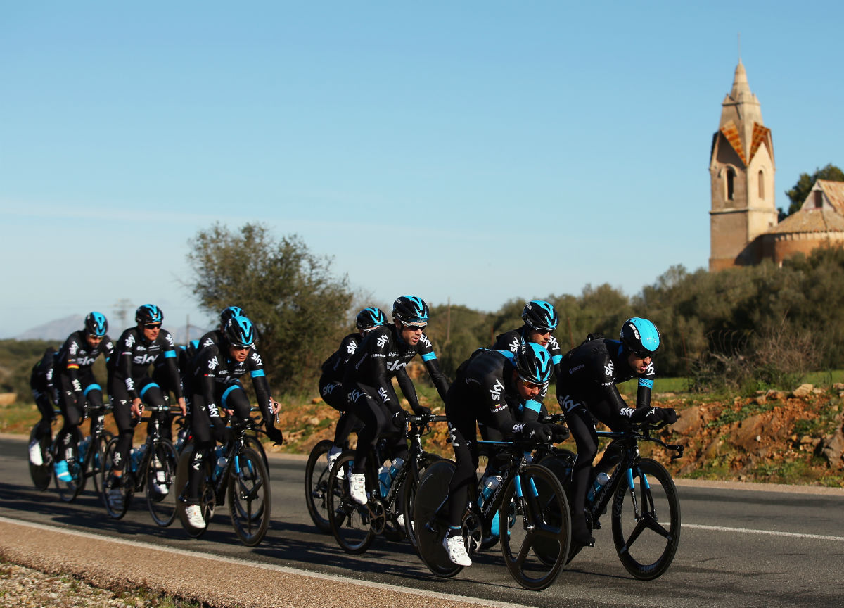 Team Sky, recovery ride, time trial bike, group ride, training