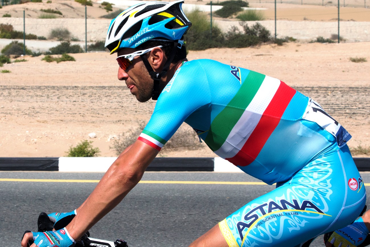 Vincenzo Nibali, Astana, 2015, climbing, Dubai Tour, pic: Claudio Peri/ANSA