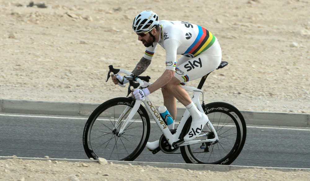 Bradley Wiggins, Tour of Qatar stage three time trial, 'Wiggo' Pinarello Dogma F8