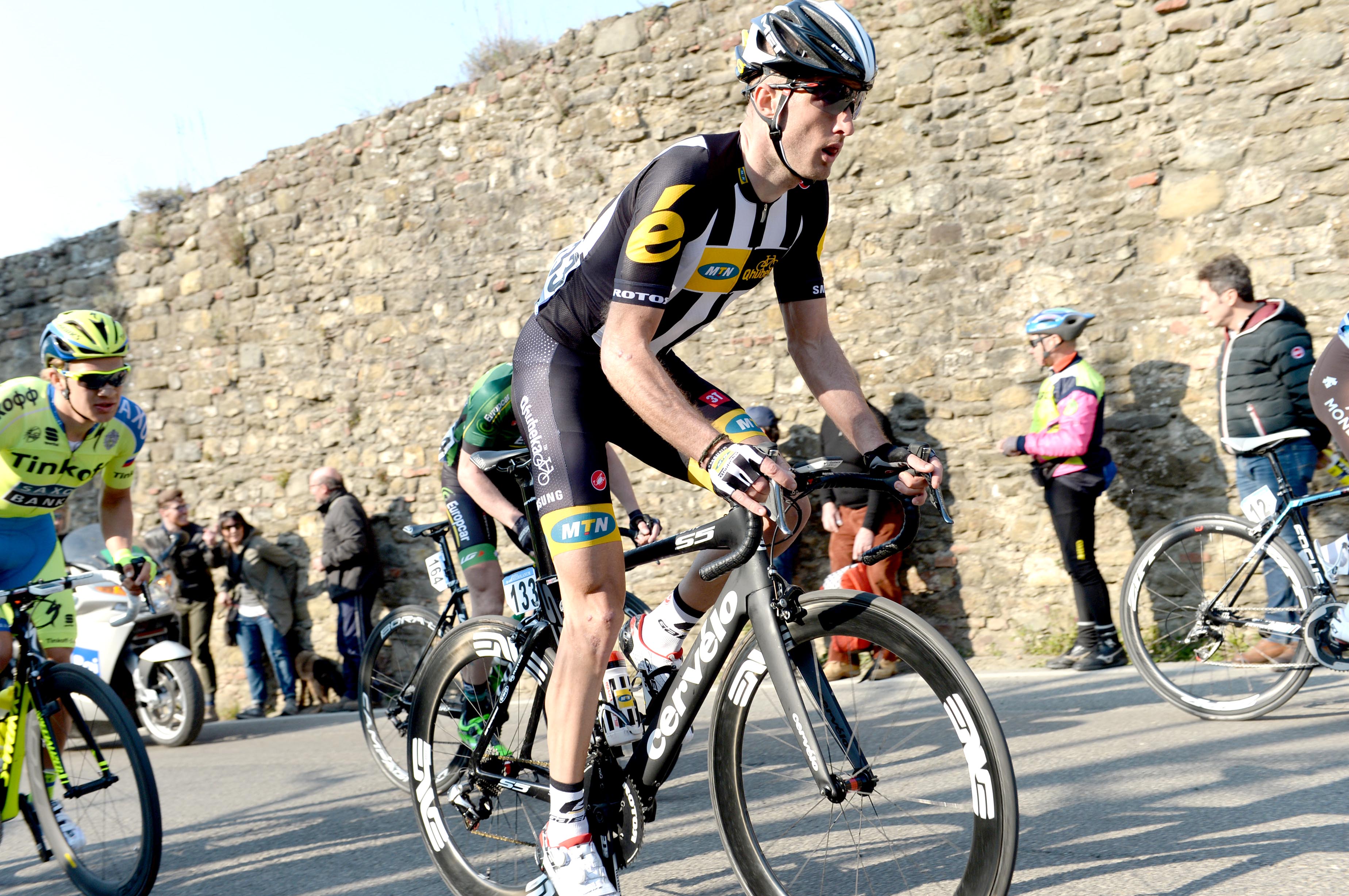 Steve Cummings, MTN-Qhubeka, 2015, climbing, Tirreno-Adriatico, stage five, 2015, pic: Sirotti