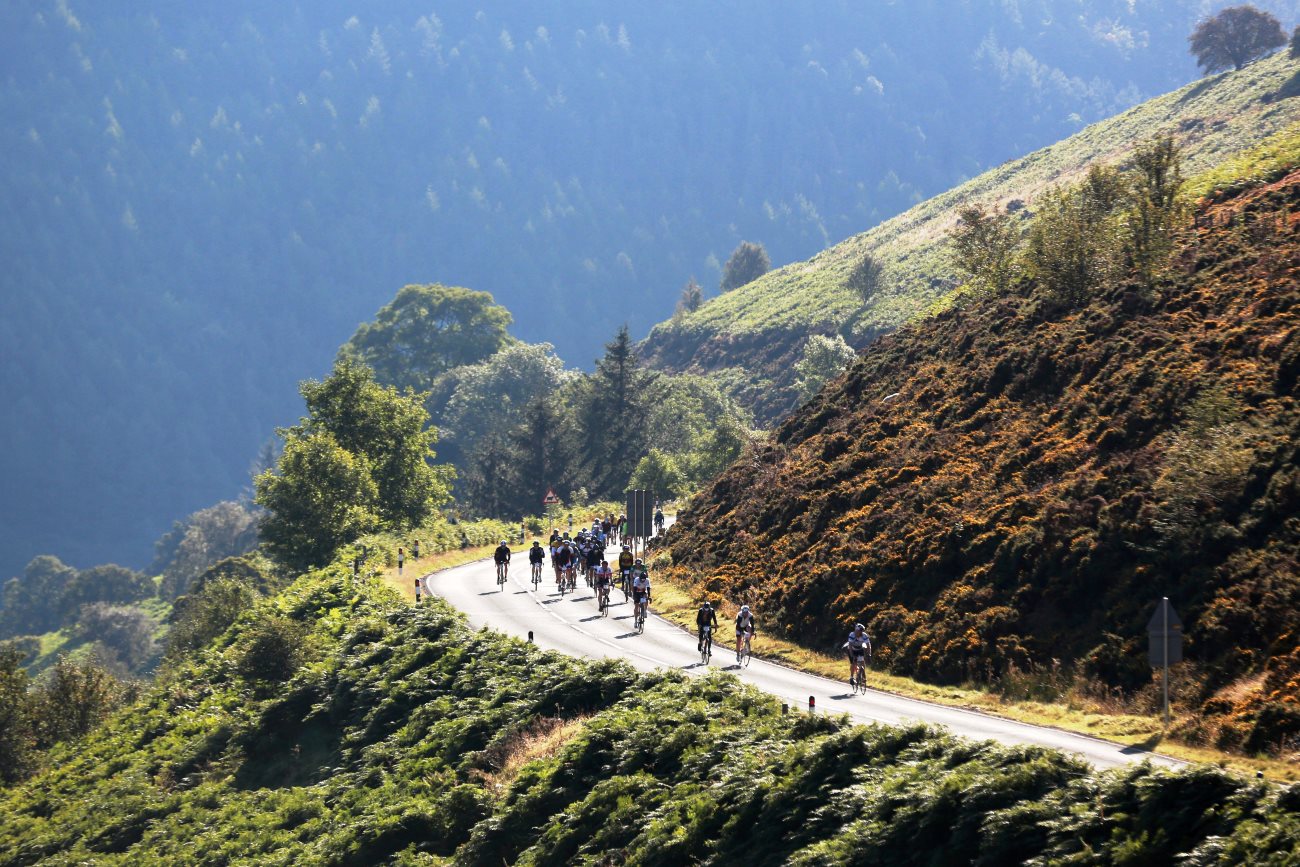 Wiggle Etape Cymru, sportive, Horseshoe Pass, pic: Human Race Events