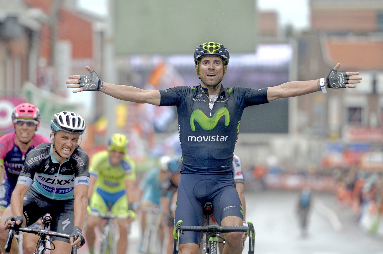 Alejandro Valverde, Liege-Bastogne-Liege, 2015, Movistar, sprint, pic: Sirotti