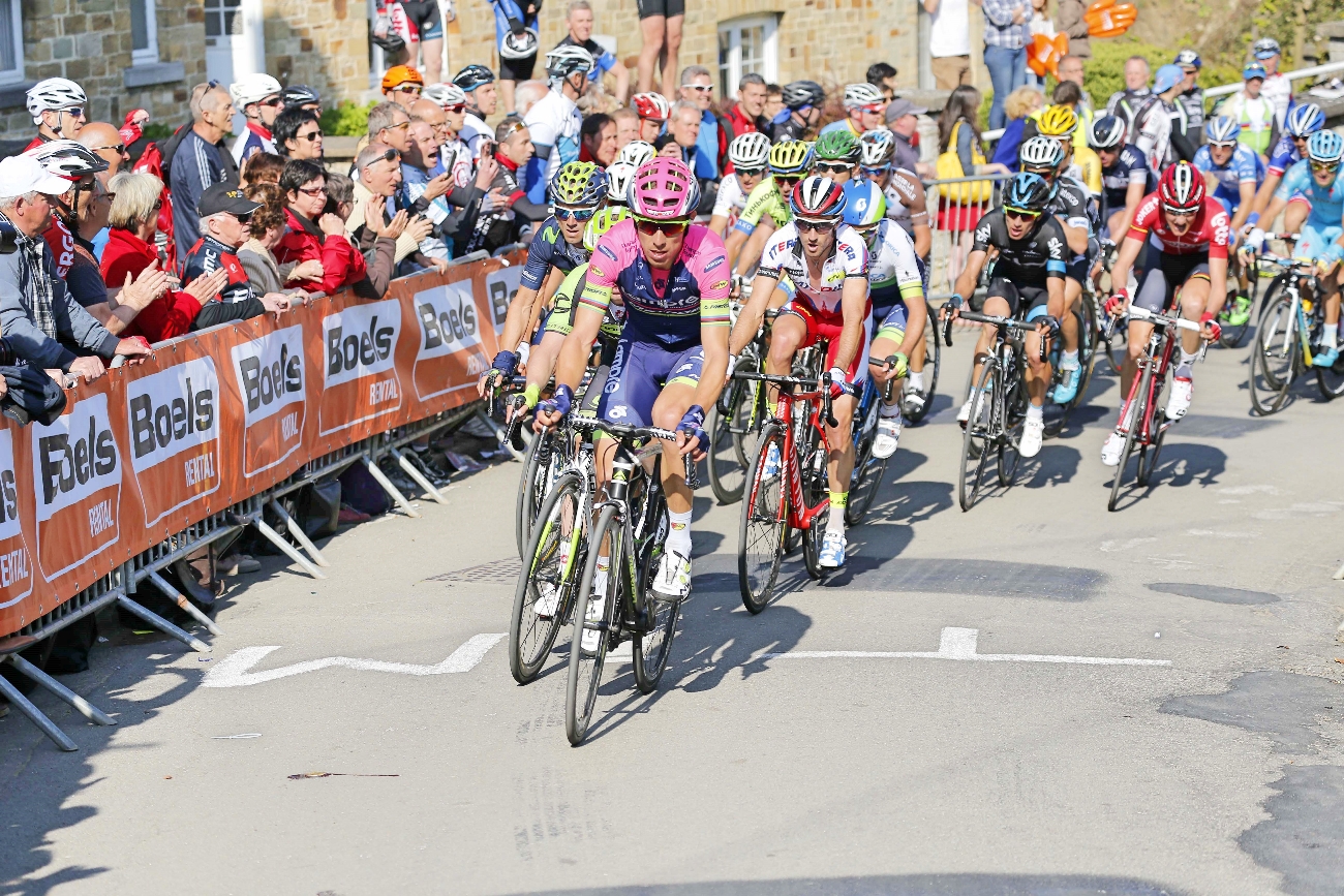 Rui Costa, Mur de Huy, climb, Lampre-Merida, pic: Sirotti