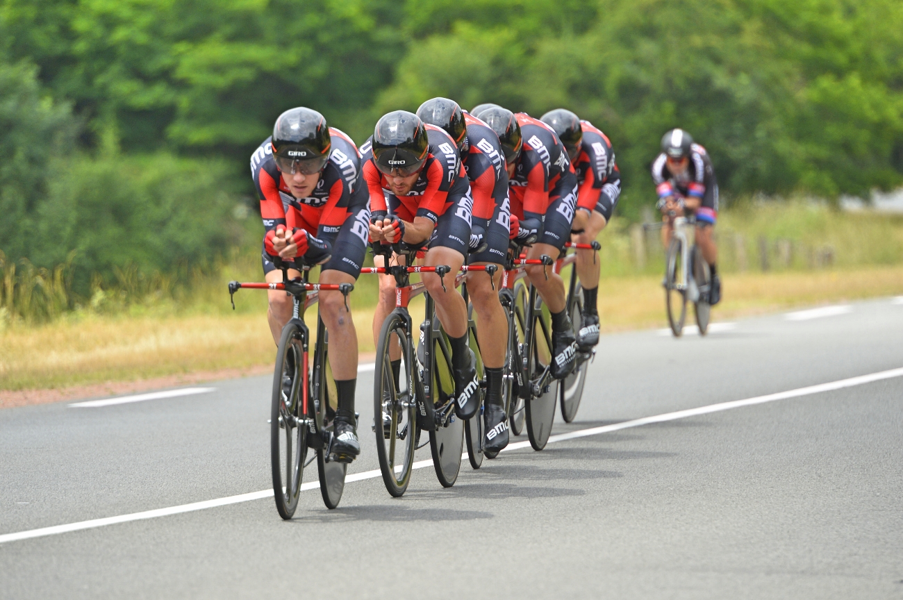 BMC Racing, team time trial, Criterium du Dauphine, 2015, pic: Sirotti