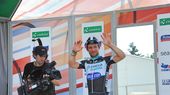 Mark Cavendish, TV camera, podium, Tour de Suisse, 2014, pic: Sirotti