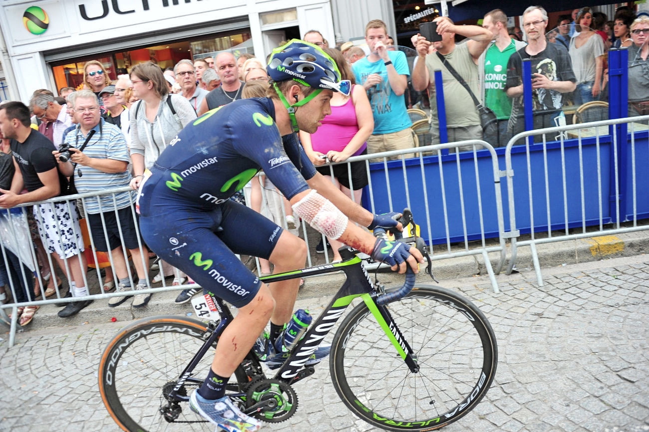 Alex Dowsett, injury, 2015, stage four, Tour de France, pic - Sirotti