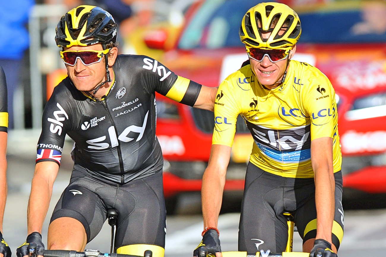 Chris Froome, Team Sky, Geraint Thomas, Champs-Elysees, Tour de France, 2015, pic - Sirotti