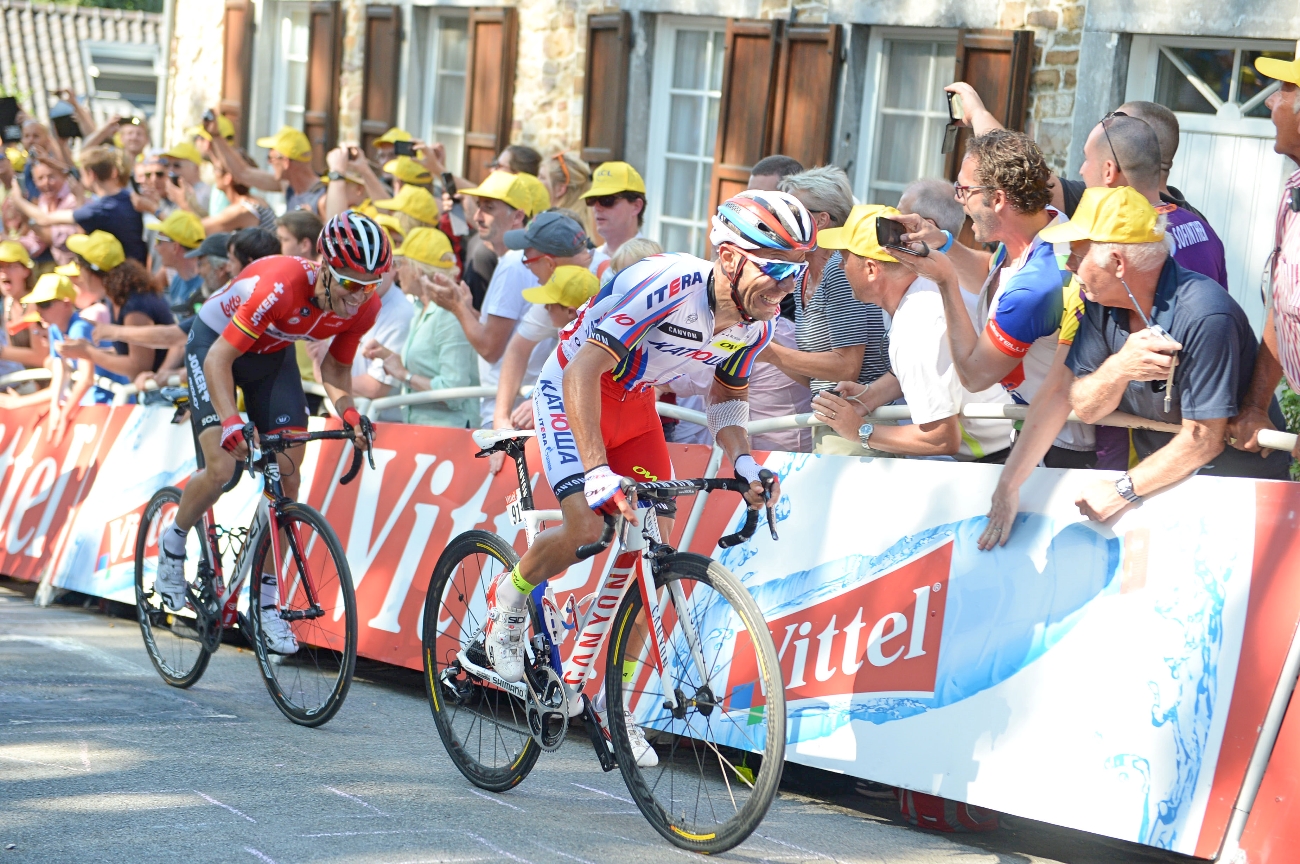 Joaquim Rodriguez, Katusha, Mur de Huy, Tour de France, climb, attack, threshold, pic - Sirotti