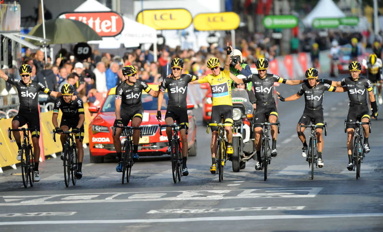 Tour de France 2015: Team Sky, Champs-Elysees