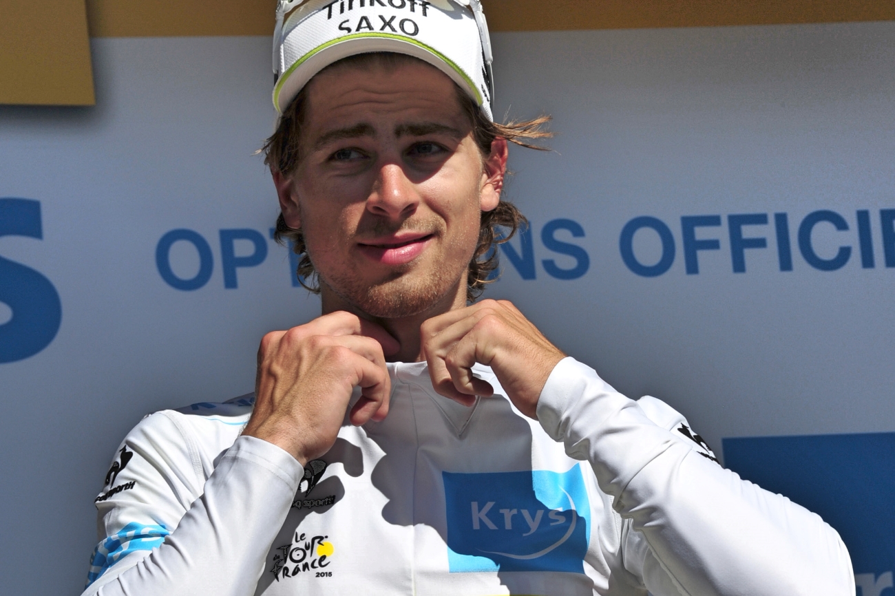 Peter Sagan, white jersey, Tinkoff-Saxo, Tour de France, 2015, pic - Sirotti